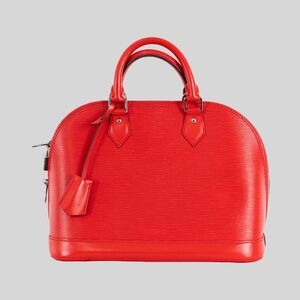 SOLD Louis Vuitton Red Epi Alma MM